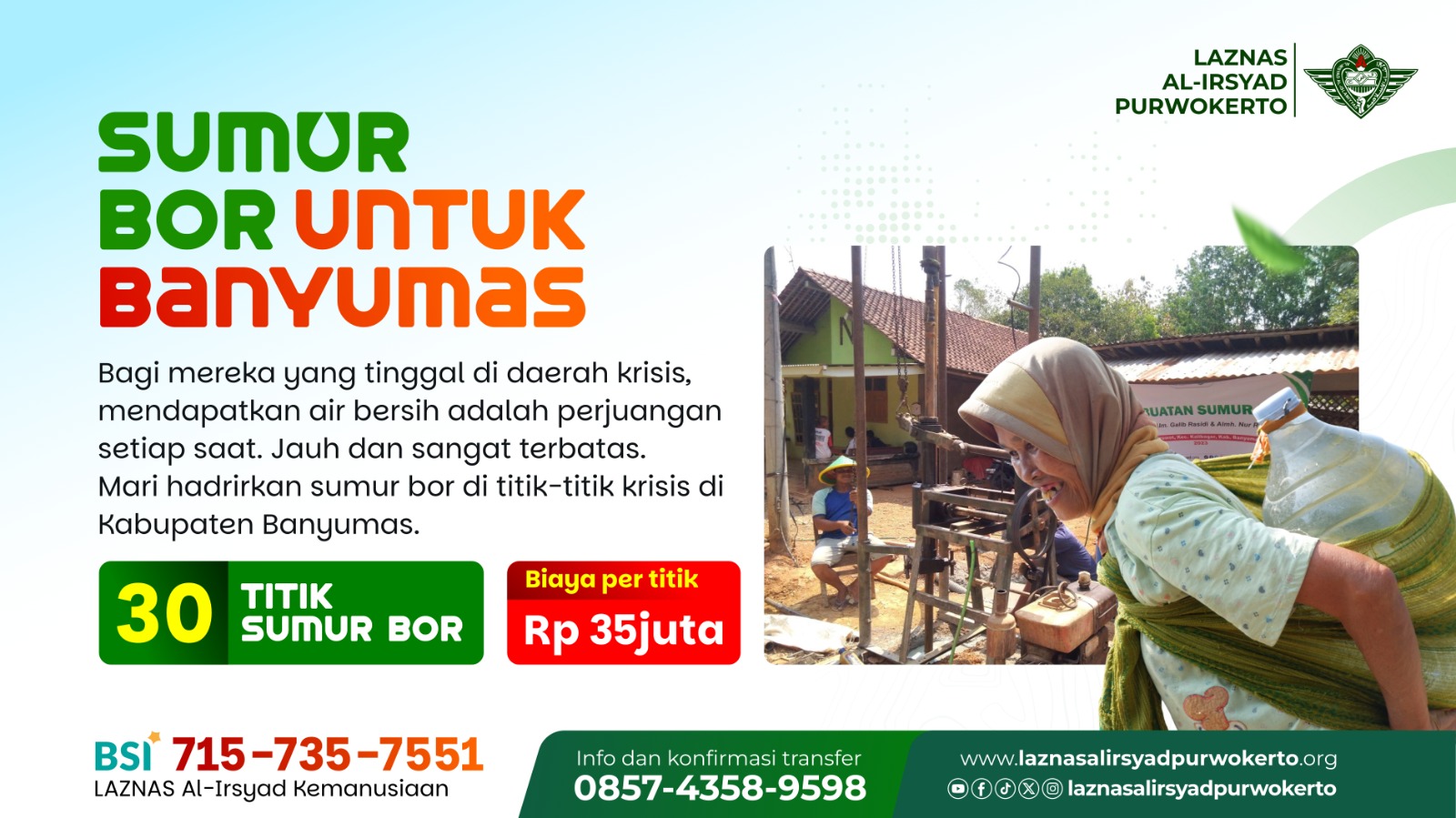Sumur Bor untuk Banyumas
